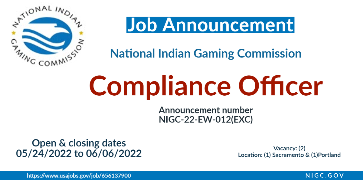 Job Announcement: Compliance Officer
