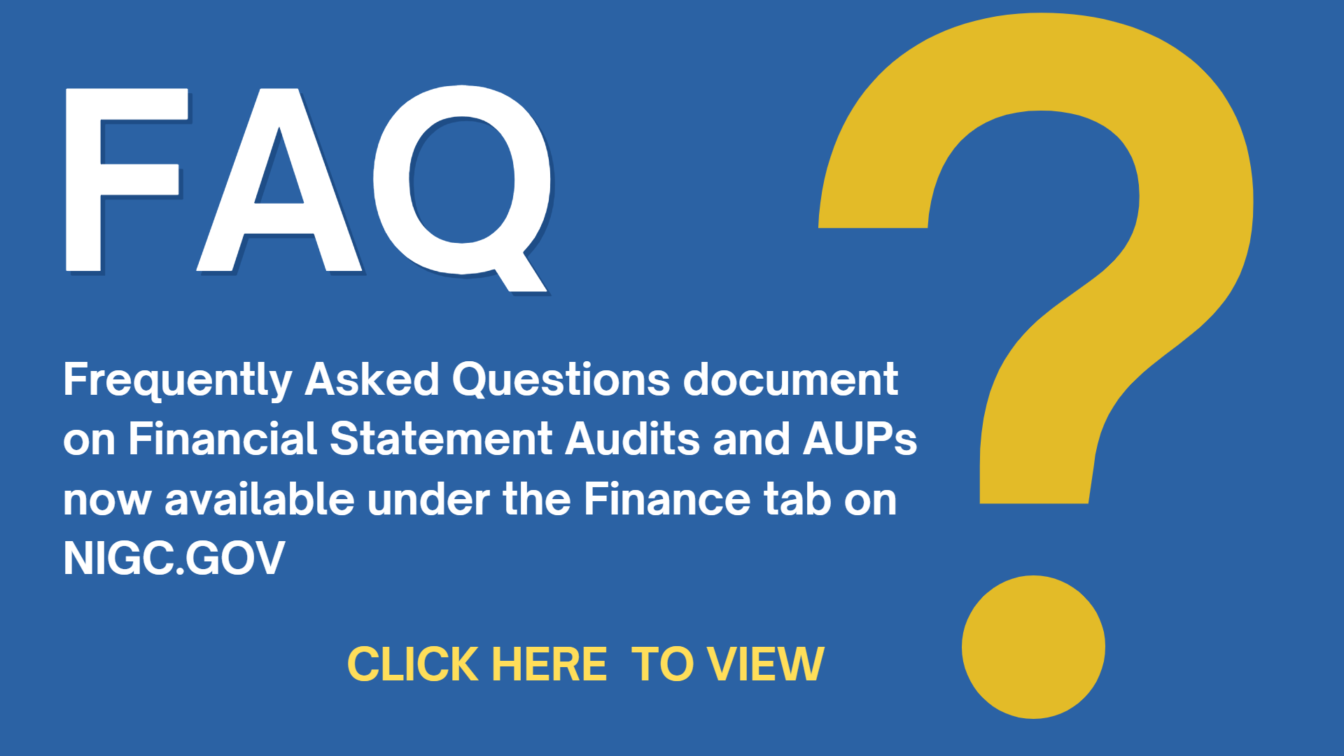 FAQs for Audited Financial Statement Requirements