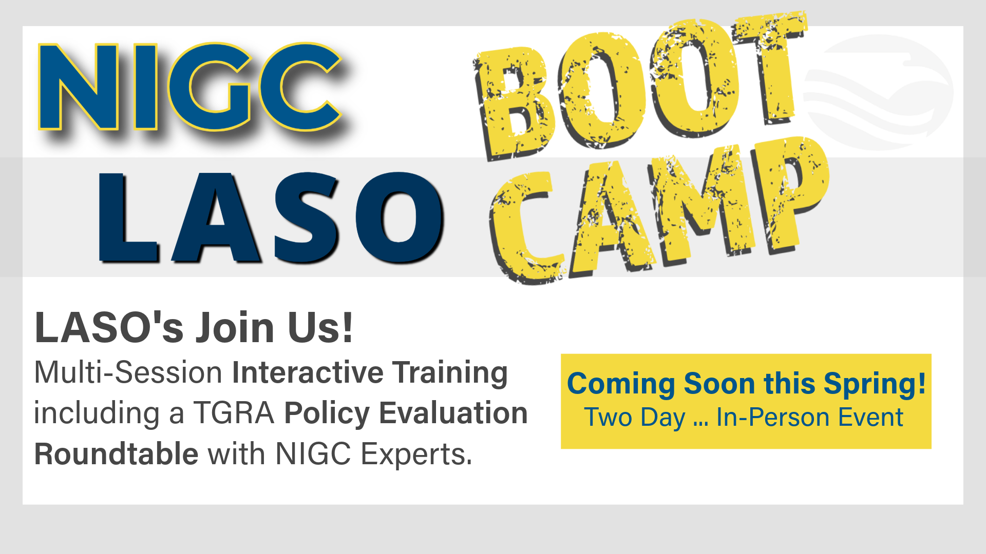 Local Agency Security Officer (LASO) Bootcamp