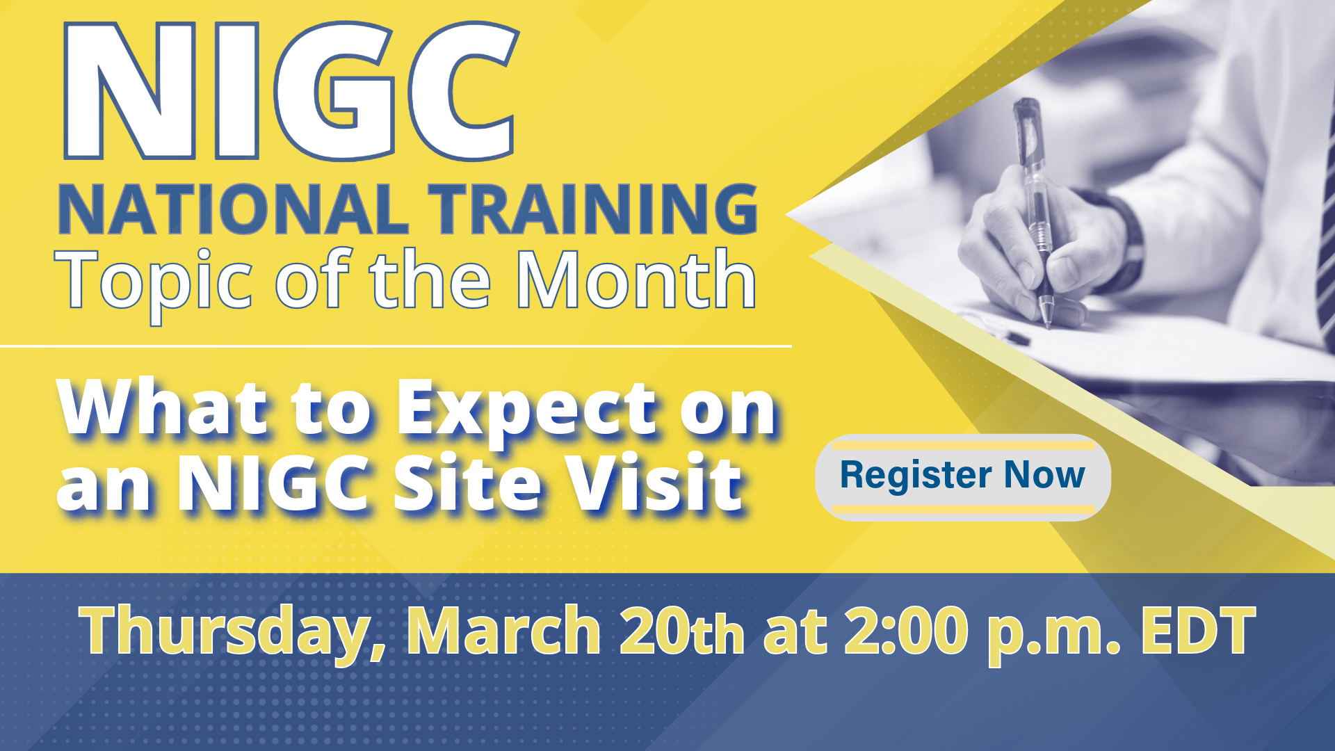 NTTM: What to Expect on an NIGC Site Visit