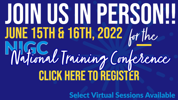 National In Person Training Conference Registration