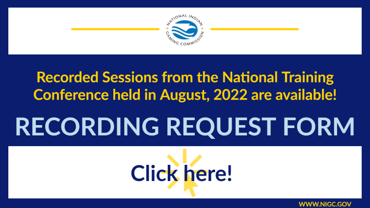 August 2022 National Training Conference Recording Request Form