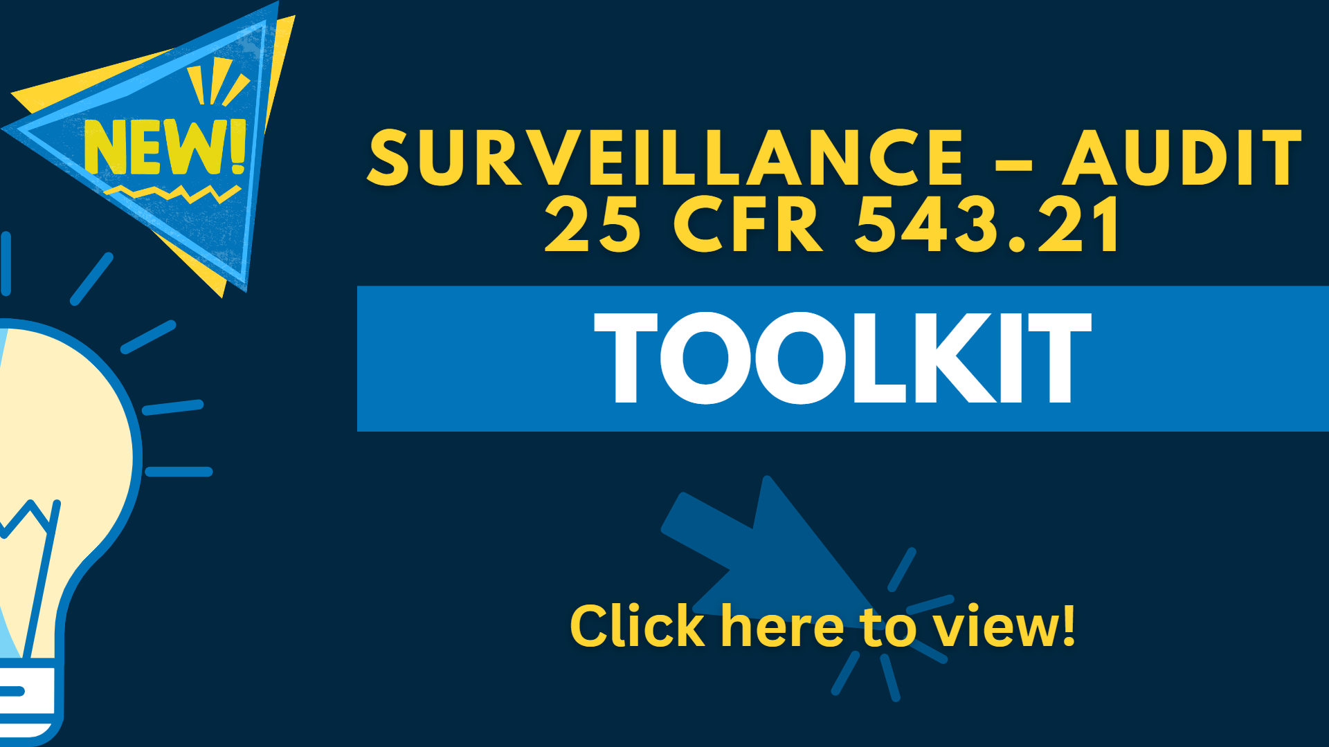 25 CFR 543.21 Surveillance Audit Toolkit