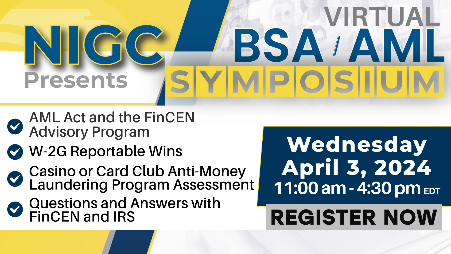 Virtual BSA/AML Symposium | W-2G Reportable Wins