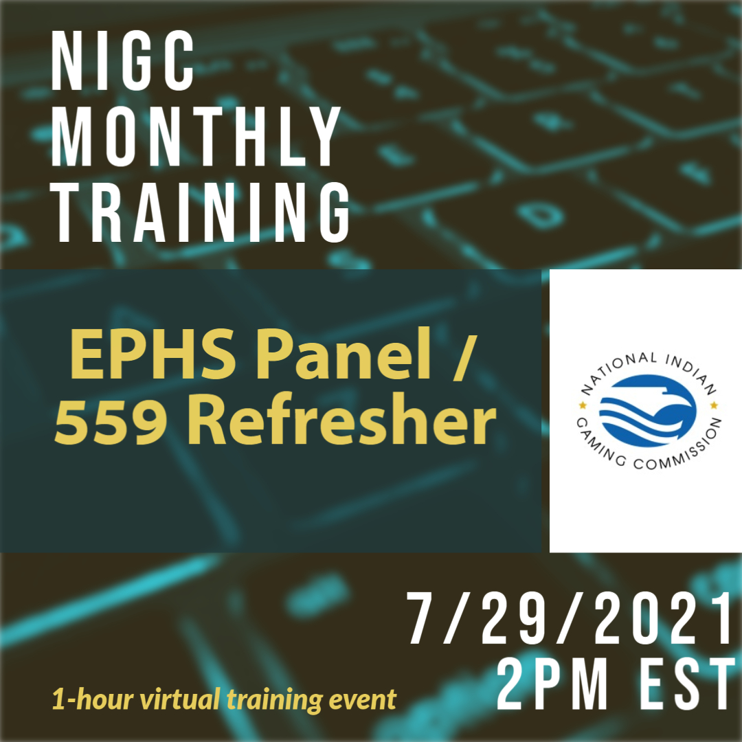 Monthly Training: EPHS Panel/559 Refresher