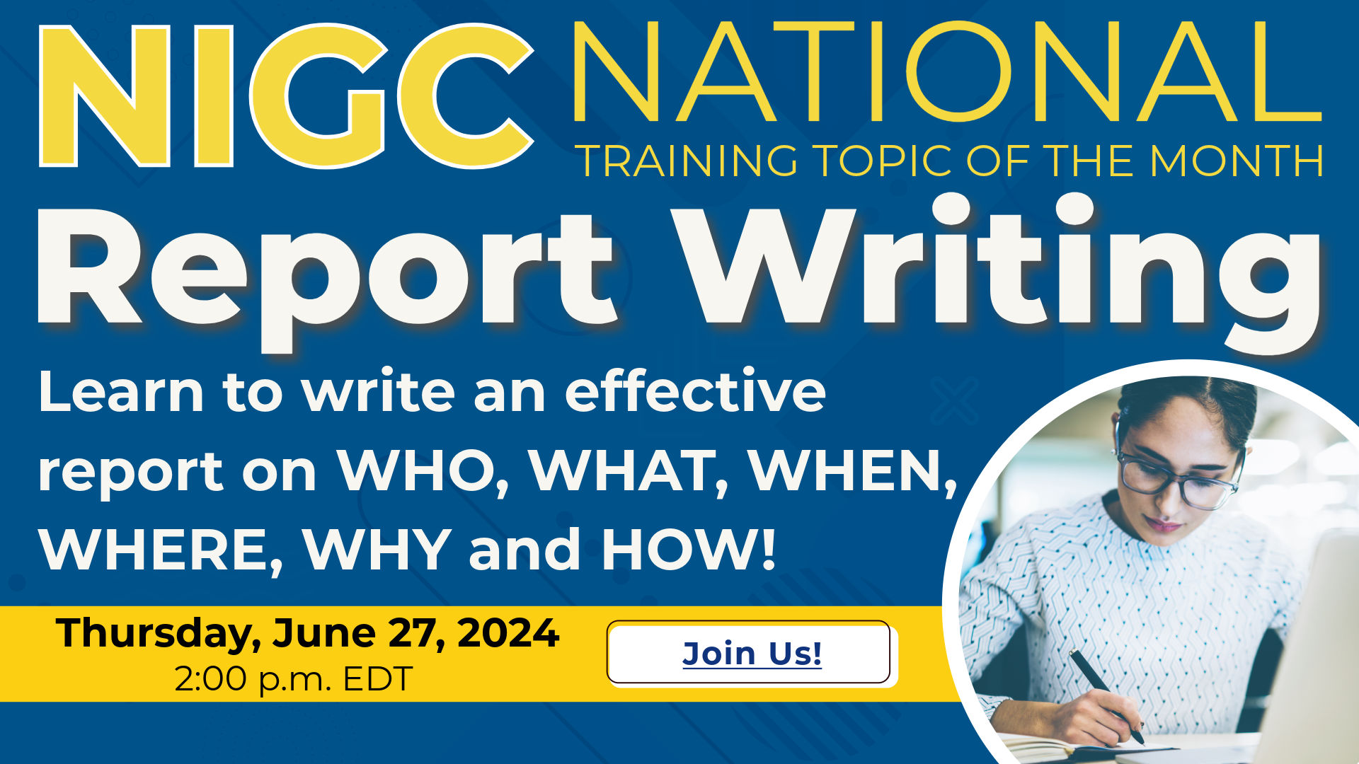 NTTM: Report Writing