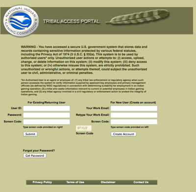 Tribal Access Portal