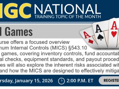 NIGC January 2026 NTTM Card Games Training announcement